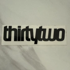 Thirtytwo Snowboard Boot Sticker - Black - Decal - 3x1”