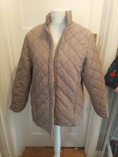 Ladies Tayberry Size Large Beige Long Sleeve Coat