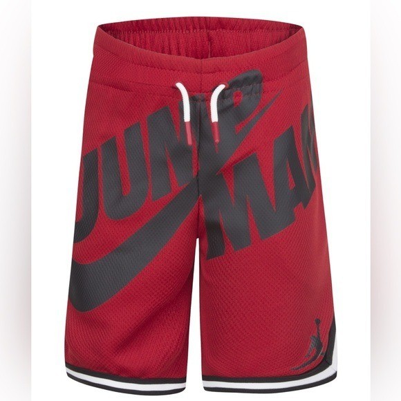 Nike Boys Jordan Jordan Little Boys Jumpman by Nike Mesh Shorts - Gym Red 6 thumbnail 6