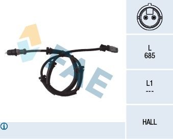 Sensor Raddrehzahl Vorne FAE 78095 FÜR Opel Renault ABS Sensor Raddrehzahlsensor-image