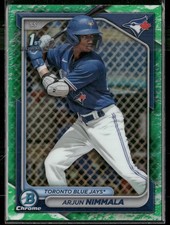 2024 Bowman Chrome Arjun Nimmala 1st #BCP-142 Lunar Glow Refractor