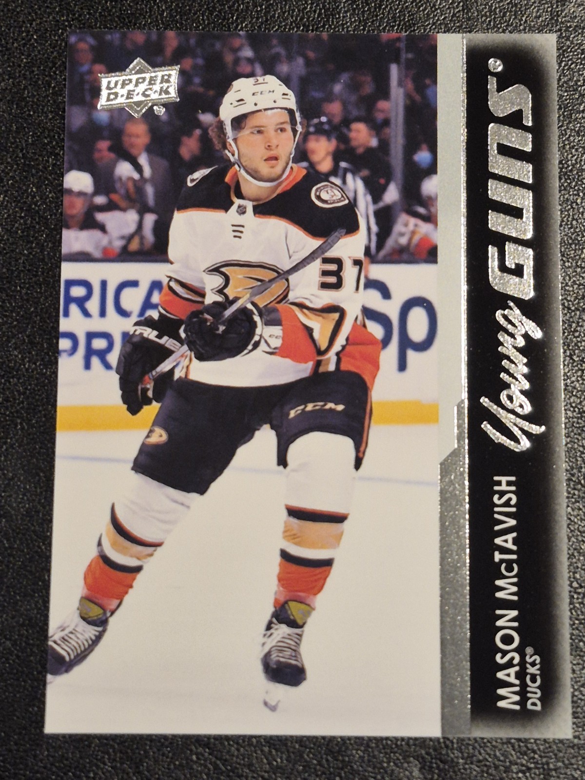 2021-22 UPPER DECK SERIES 1 YOUNG GUNS MASON MCTAVISH #451 ANAHEIM DUCKS