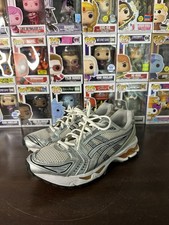 Size 8- ASICS Gel-Kayano 14 White Pure Silver Orange 1201a019-106 