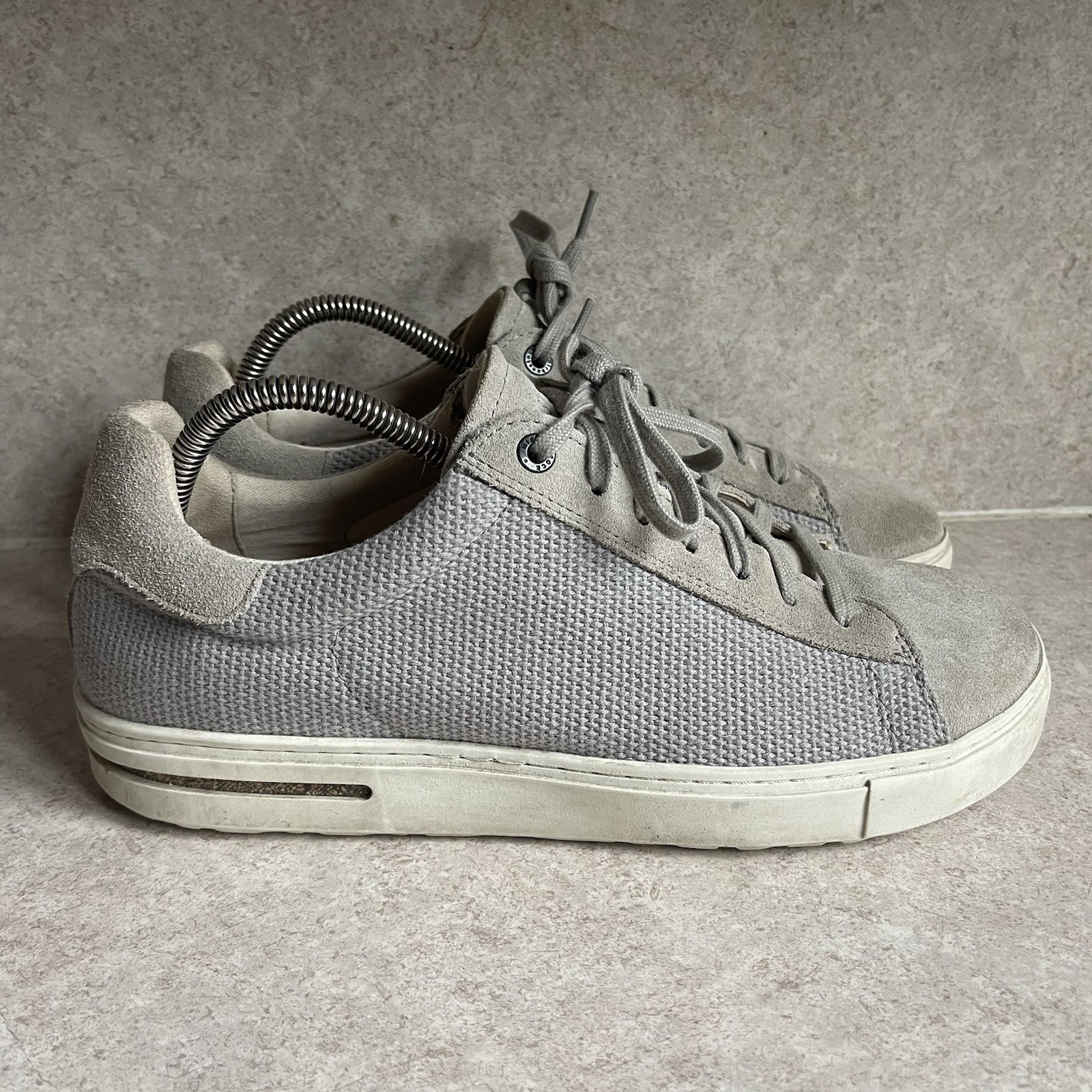 BIRKENSTOCK Bend Low suede leather sneakers shoes 42 Whale gray