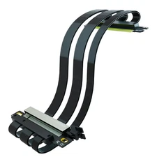 GPU Gen 4/5.0 Riser Cable - 3 Versions - 200mm - White/ Black/Silver Extra Flex