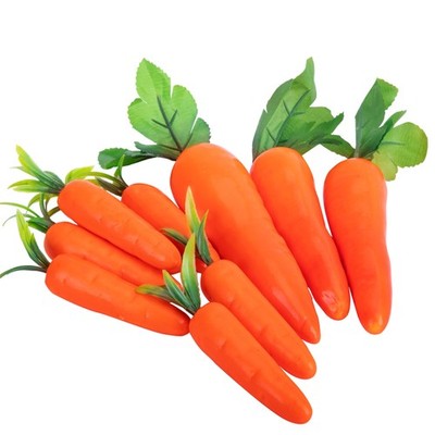 10PCS Easter Artificial Carrot-Simulation Multiple Size Spring Foam Carrots Vege
