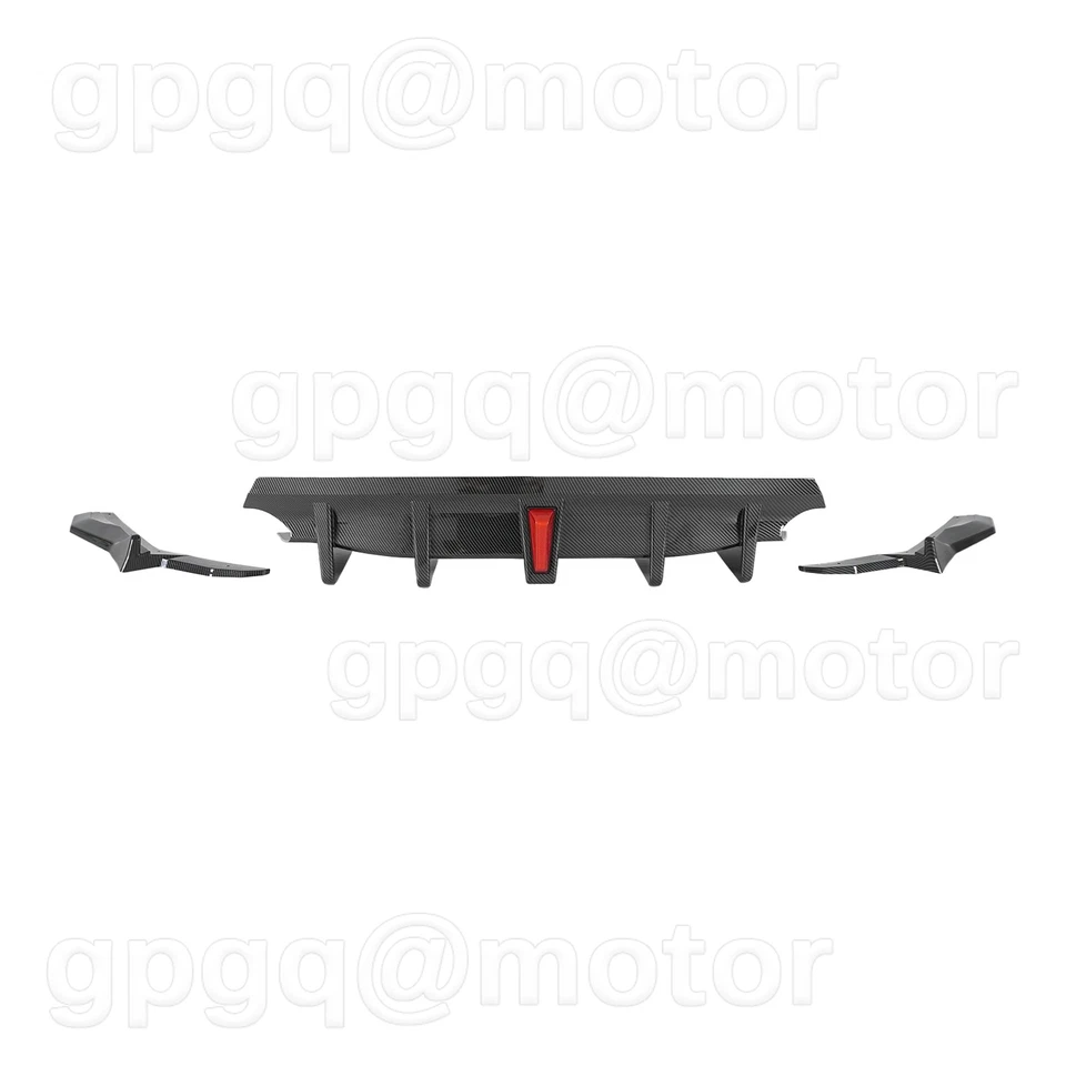 Difusor traseiro de fibra de carbono com luz LED para Lexus IS300 IS350 21-2025 JDM - Imagem 3 de 4