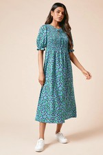 An image depicting Dorothy Perkins Floral Midi Dress Womens Daywear Dresses