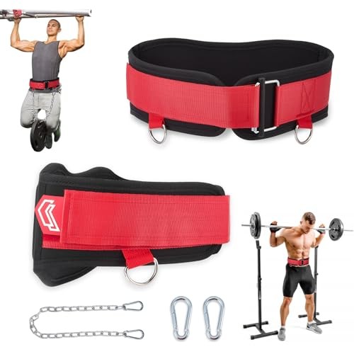 Ceinture lestée musculation dips et tractions avec sangle de lest réglable