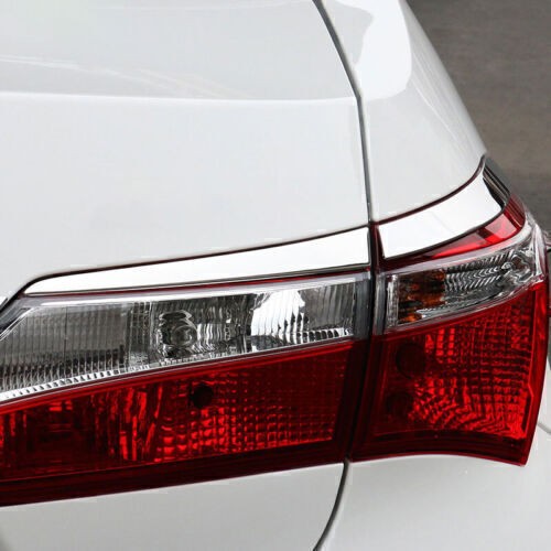 Chrome Steel Rear Tail Light Lamp Strip Trim 4PCS For Toyota Corolla 2014~2018 - Zdjęcie 7 z 7