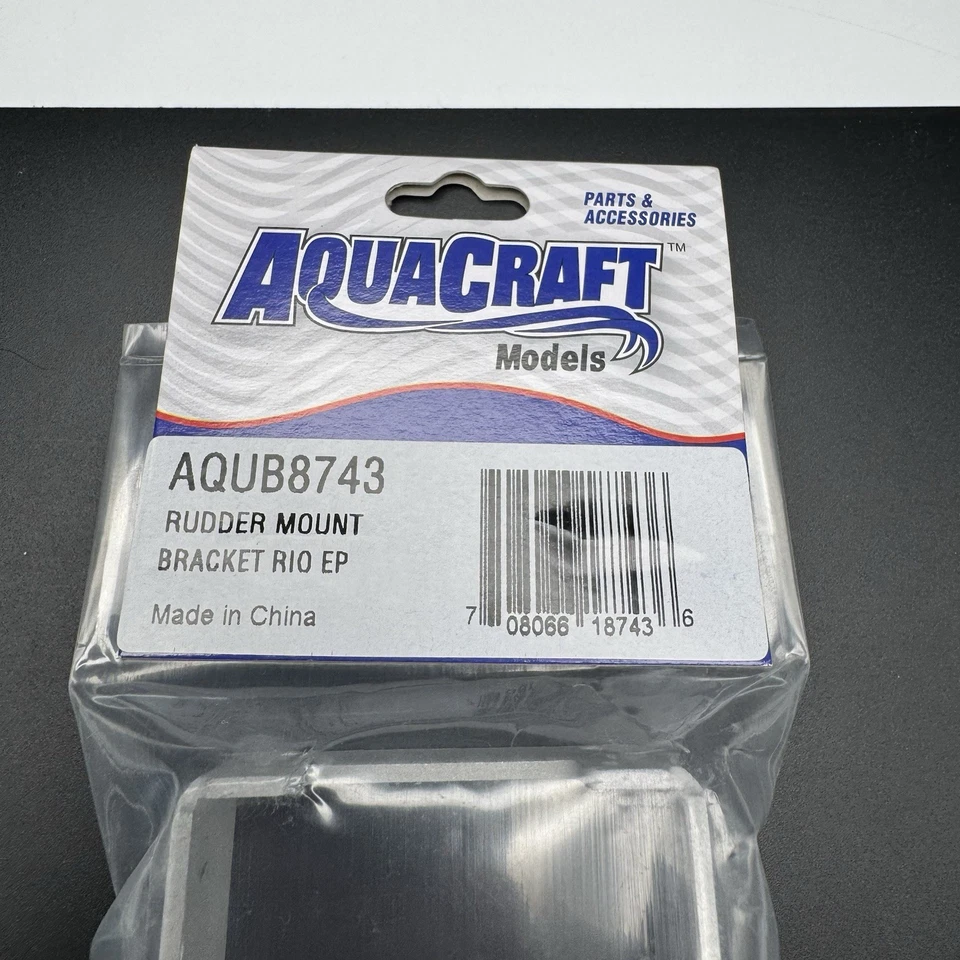 Aquacraft RC AQUB8743 Rudder Mount Bracket w/Pivot Brackets Rio EP NEW Sealed - Image 2 of 4