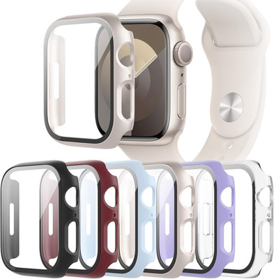 6-Pack Case Compatible with Apple Watch Series 10 42Mm with Tempered Glass Scree