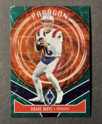 2025 Panini Phoenix - Paragon Drake Maye #7 Green Lazer /49