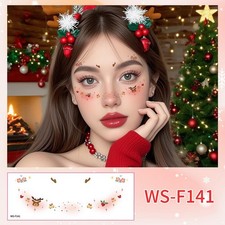 Christmas Makeup Face Stickers / Disposable Christmas Temporary Tattoo Stic L5L4