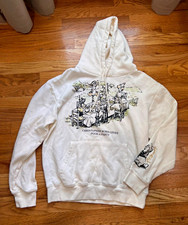 Disney Winnie the Pooh Beige Pullover Hoodie Sweatshirt Adult Size M