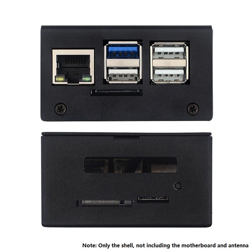 Per Cassa in Alluminio 3B,Metallo Nero con Ventola di Raffreddamento per Versoin 6192 - Foto 5 di 6