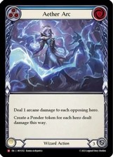 Aether Arc - Rainbow Foil Lightly Played Heavy Hitters Flesh and Blood