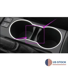 Black Center Console Cup Holder Insert Divider Set For Toyota Corolla 2014-2018