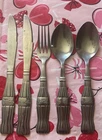 VINTAGE COCOA-COLA Coke 5 PC Utensils  GIBSON Stainless Steel Flatware USA