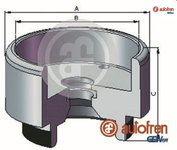 Autofren Seinsa D025721 Kolben FüR Bremssattel Kolben Bremssattel FüR Saab-image