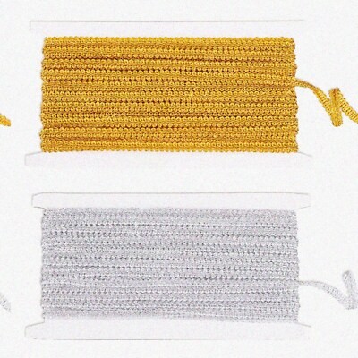30 Yards Metallic Gold and Silver Braid Lace Trim