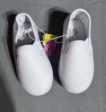 White Canvas Sneakers-toddler 5/6T NWT
