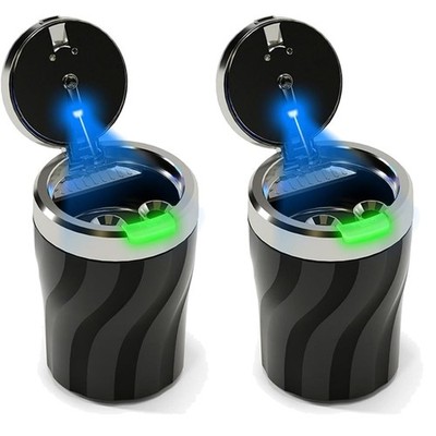 Eleganter Auto-Aschenbecher mit LED Licht, Geruchsdicht und Großem Fassungsve...
