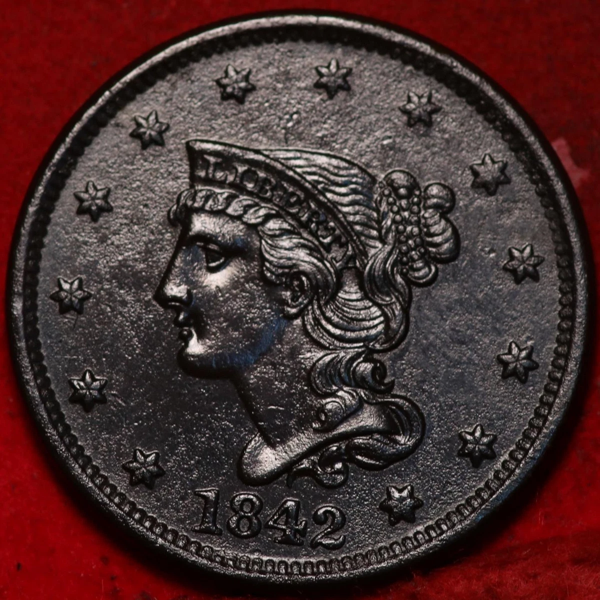 1842 Year Braided Hair Large Cents (1839-1857) for sale | eBay
