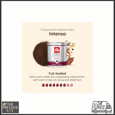 illy Coffee, Intenso Ground Coffee, Dark Roast, 100% Arabica Coffee, 125g 49.12 per kilo