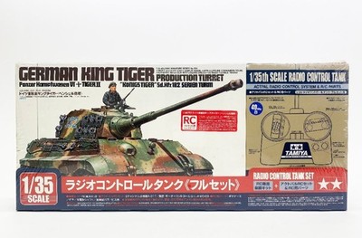 TAMIYA 1/35 #48203 RC GERMAN KING TIGER Model Kit w/Transmitter Incl US duty