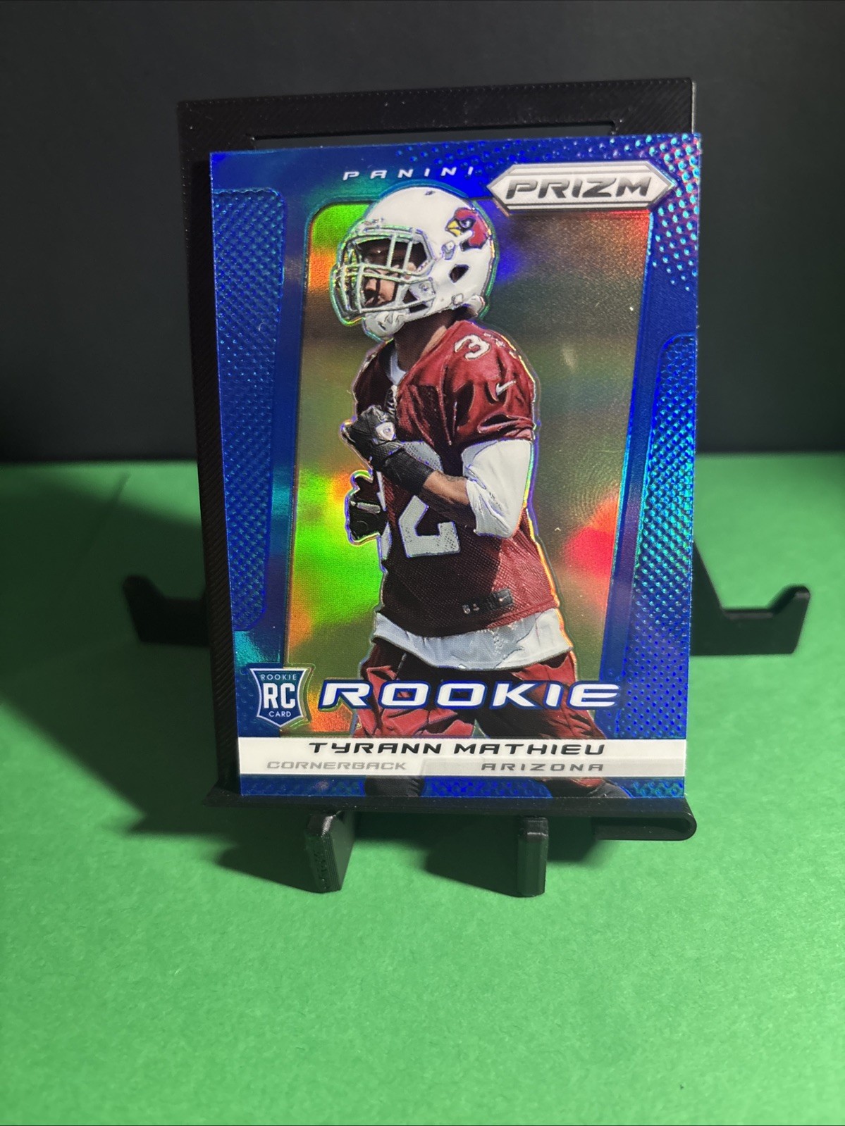 2013 Panini Prizm - Rookie Tyrann Mathieu #296 Blue Prizm (RC)