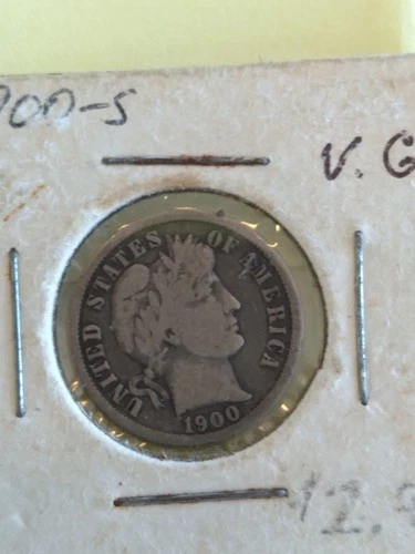 1900 S Barber Dime  Silver  Coin