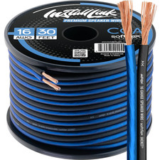 16 AWG Gauge Speaker Wire Cable 30 Feet Stereo, Car or Home Theater, CCA