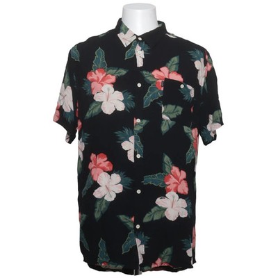 Rip Curl, Kurzarmhemd, Größe: XL, Schwarz/Mehrfarbig, Viskose, Blumen #xy9