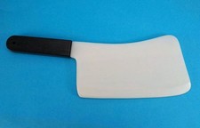 Cleaver Butcher's Knife 17" Fake Plastic Halloween Costume Cook Horror Witch