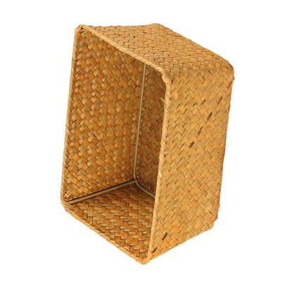  Rattan Woven Aufbewahrungsbox Tragbarer Teekuchen-Aufbewahrungskorb Feines