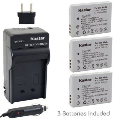 NB-5L Battery & Regular Charger for Canon PowerShot SX230 HS,S100