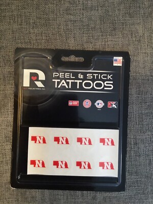 Nebraska Huskers Football NCAA Team 8 Pack Peel And Stick Temporary Tattoos