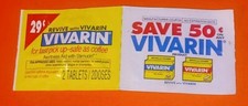 1980s Sample Vivarin Caffeine Alertness Aid T...