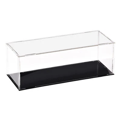 UXCELL Acrylic Clear Display Case Box Dustproof Protection Showcase 30x10x10cm