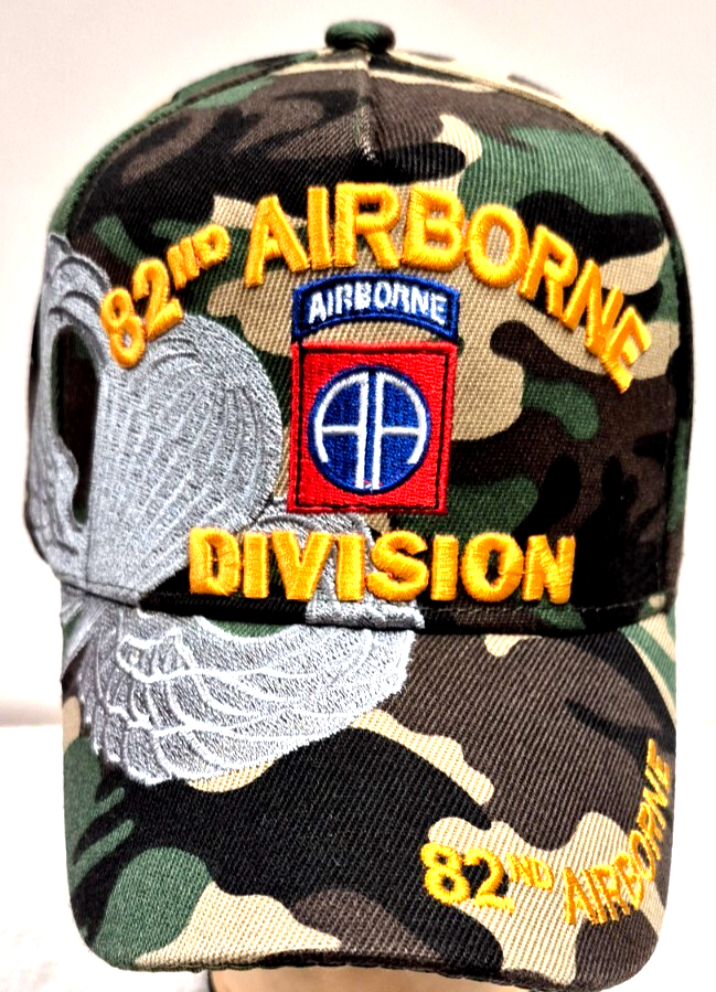 82nd Airborne Division Camo Cap Military Style Hat