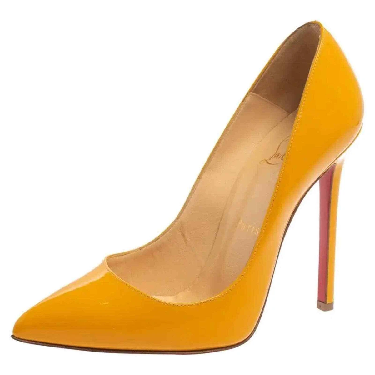Christian louboutin deals yellow pumps