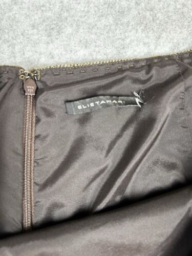 Elie Tahari Skirt Size W 10 Brown Tweed A-Line Wool Casual Office Siren Flared - Picture 6 of 10