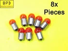 8X Pack BA15S Amber Incandescent 10W G18 Motorcycle Scooter Turn Signal Bulbs