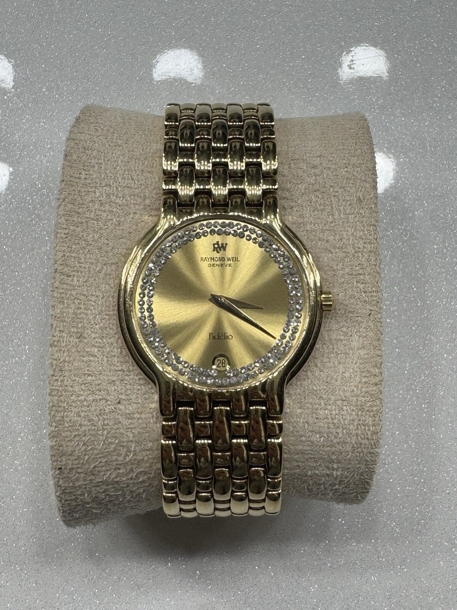 Raymond Weil Fidelio 18K Gold-Plated Swiss Quartz Date Watch