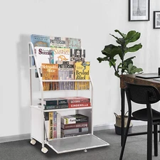 39 inch Bookcase Display Stand Book Toy Organizer Rack Children's Bookshelf