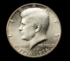 1976-S Mint 50C 40% Silver Kennedy Half Dollar BU Bicentennial
