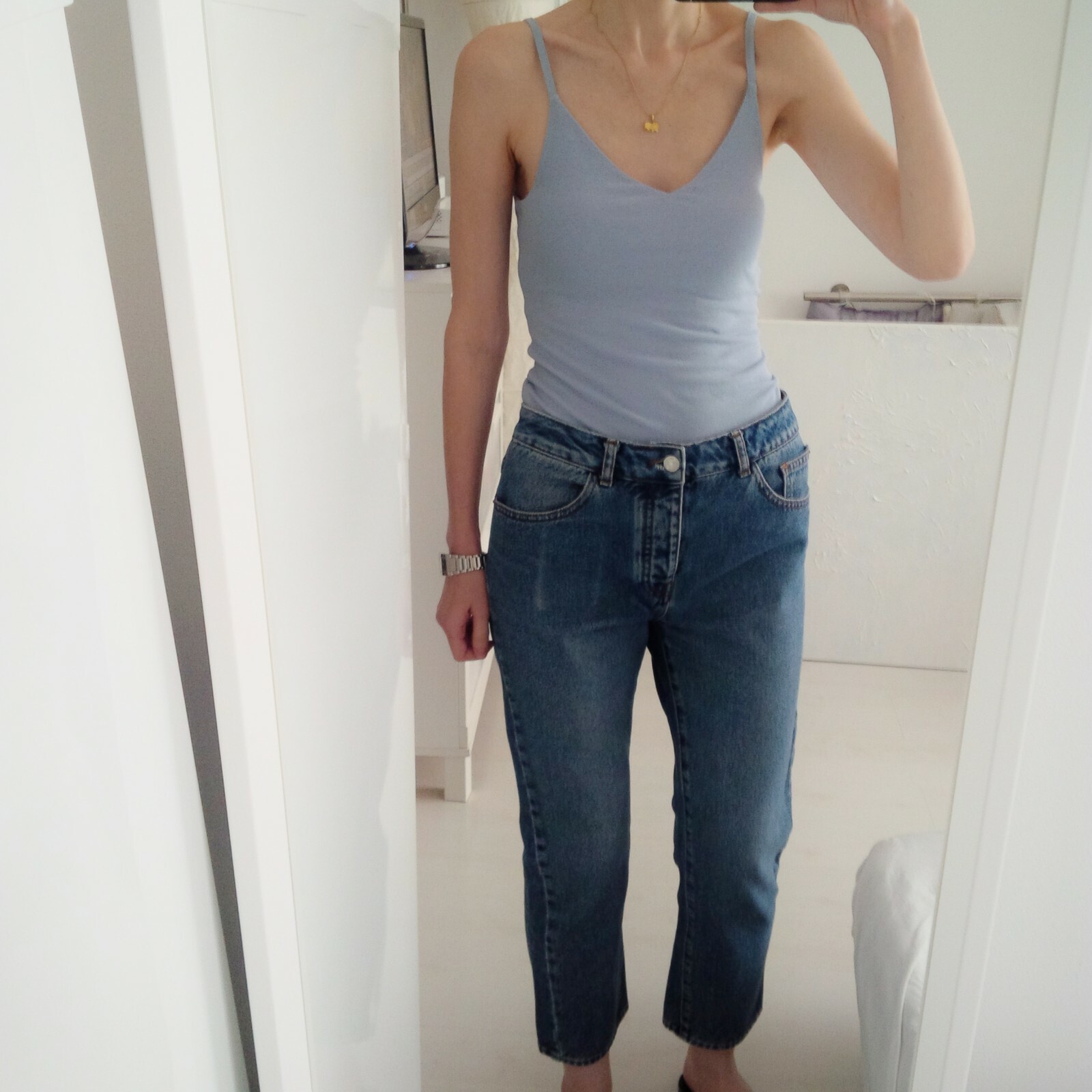 Купить Topshop Moto mom jeans blue 