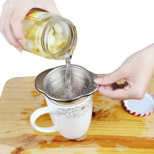 Steel Food Can Strainer Sieve Tuna Press Remover Drainer Sel New L9 - Picture 3 of 9