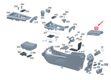 Neu MERCEDES-BENZ GLA H247 Console Armlehne A17768066037Q53 OEM Original